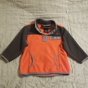 Free Country boys orange fleece pullover jacket 2T